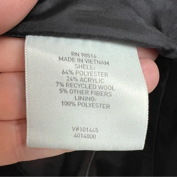 Coldwater Creek Southwestern Wool Blanket Wrap Coat Western Equestrian Aztec M - Picture 5 of 12